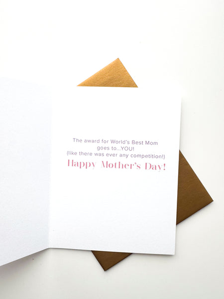 World's Best Mom Mother's Day Greeting Card